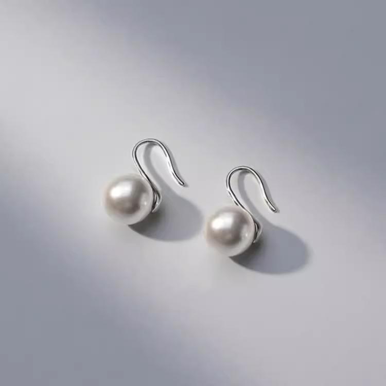 

Туфли на высоком каблуке Ложкообразные Простой и Благородный Темперамент Модные и Универсальные Позитивные Круглые Жемчужные Ушные Крючки Круглый Жемчуг 8-14 мм Серьги 14MM серебряный