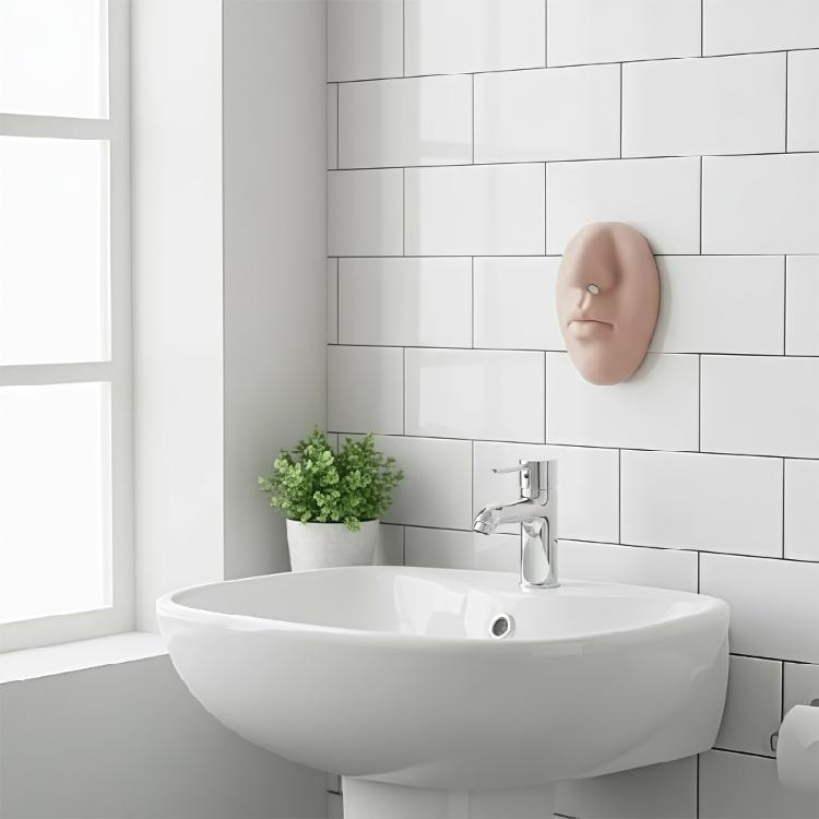 Nose Shape Soap Dispenser Light Weight Leakproof Silicone Liquid Cleaners Dispenser For Bathroom Kitchen And Travel Use