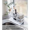 Yamazaki Tower Sponge & Bottle Holder 5016 White, Approx. W25 X D10 X H9.5cm