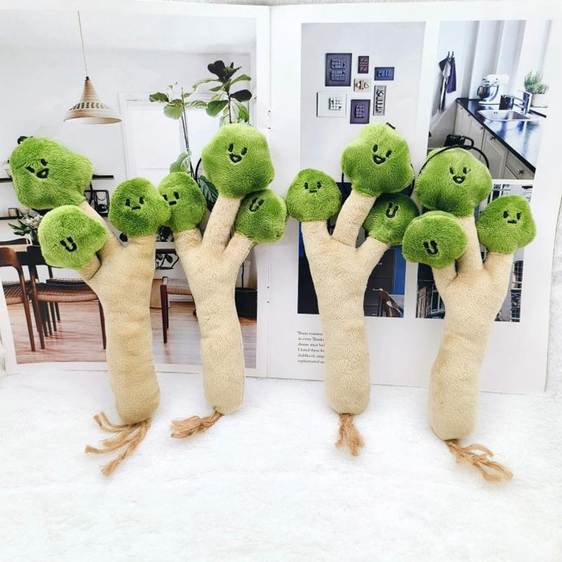 Cute Brocoli Funny Coriander Keychain Cartoon Plush Doll 3D Pendant Vegetable Keyring Backpack Charms Car Bag Decor Toy