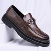 Men's Leather Shoes 2025 New Business Dress Leather Shoes Trend Fashion Casual High-end Wedding Men's Shoes 2025 Direct Sales