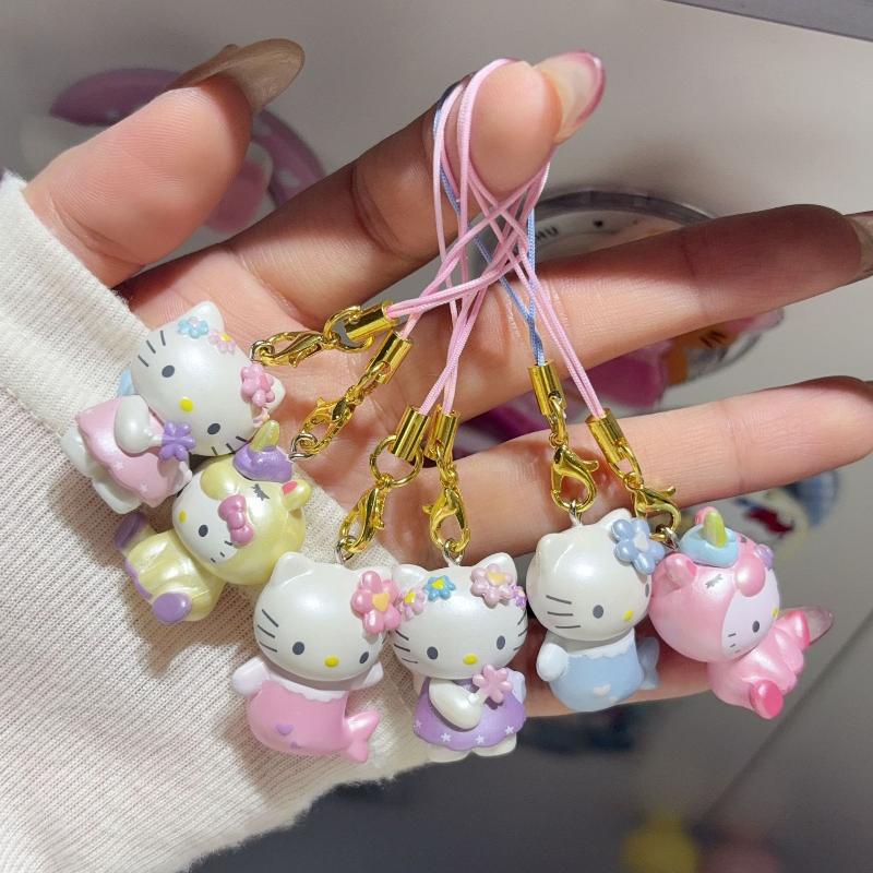Lange Beine Hello Kitty Handykette Hello Kitty Anhänger Schlüsselanhänger Schmuck für Mädchen Frauen Geschenk Taschen Dekoration