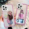 Read Book And Coffee Girl Clear Phone Case Cute Cover for Iphone 13 14 12 11 Pro Max 7 8 Plus SE2 X XS XR Transparent Back Cover