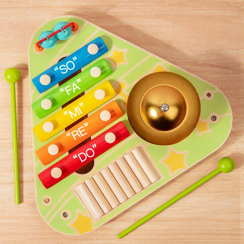 Multi-function Baby Music Table Toys Wooden Musical Instrument Toys for Kids 3 To 6 Years Old Montessori Early Educational Toys
