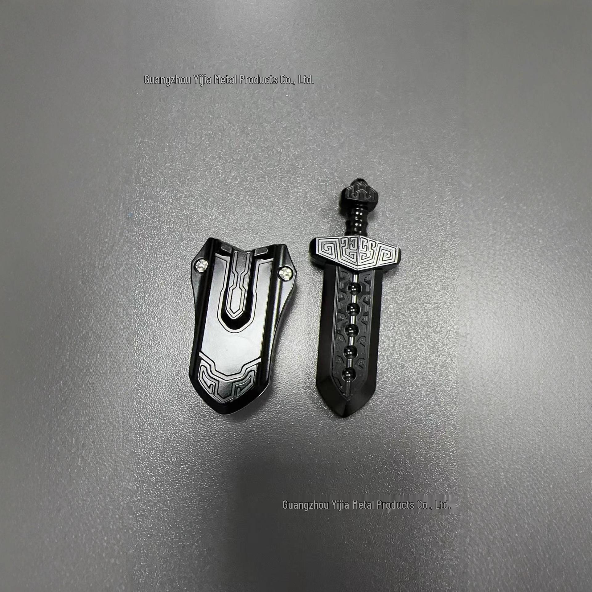Tai a Sword Mechanical Card Pusher: Chinese Style Alloy Fidget Spinner EDC Decompression Toy.