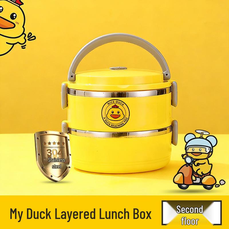 304 Stainless Steel Multi-layer Lunch Box for Office and Student Use