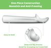 7" Nonstick Anti-Freeze Aluminum Ice Cream Scoop, Heavy-Duty, Easy Clean, for Gelato, Dough & More (Silver)