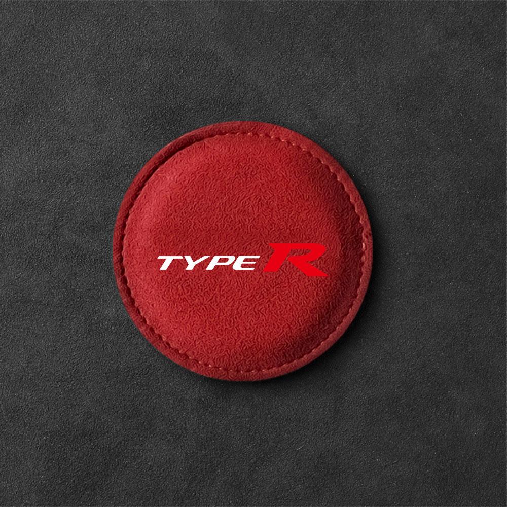 2Pcs Non-slip Car Water Cup Pad Fur Drink Coaster Holder For Honda Mugen Power Civic Accord Odyssey BBJ Jazz CRV Spirior Accessories