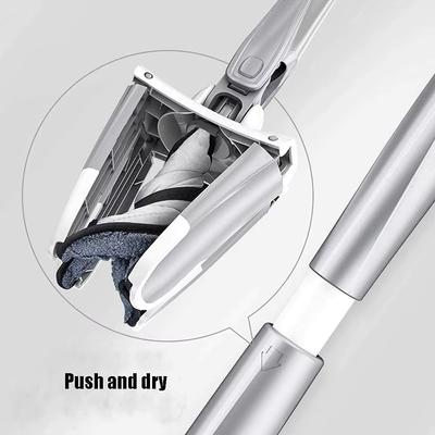 Floor Mop X-Shaped Microfiber Mop Floor Cleaning Mop 360° Rotating Hand-Free Washing Wood Squeeze Mop for Home Kitchen Cleaning