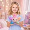 DIY Bead Art Kit Starfish Design Creative Craft Set with Assorted Beads Base Accessories and Instructions for Handmade Projects