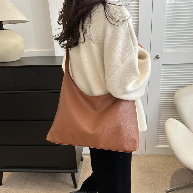 Chic Minimalist Large Pu Shoulder Bag For Women Perfect For Daily Commuting