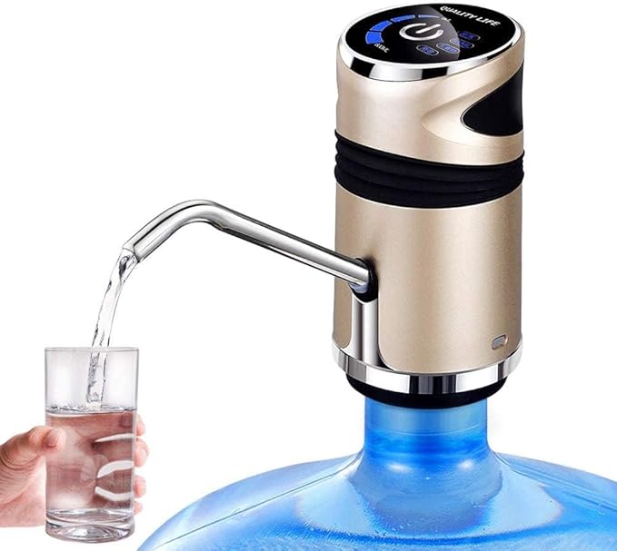 USB Rechargeable Electric Water Dispenser for 5 Gallon Kettle Pump, Smart Touch Switch