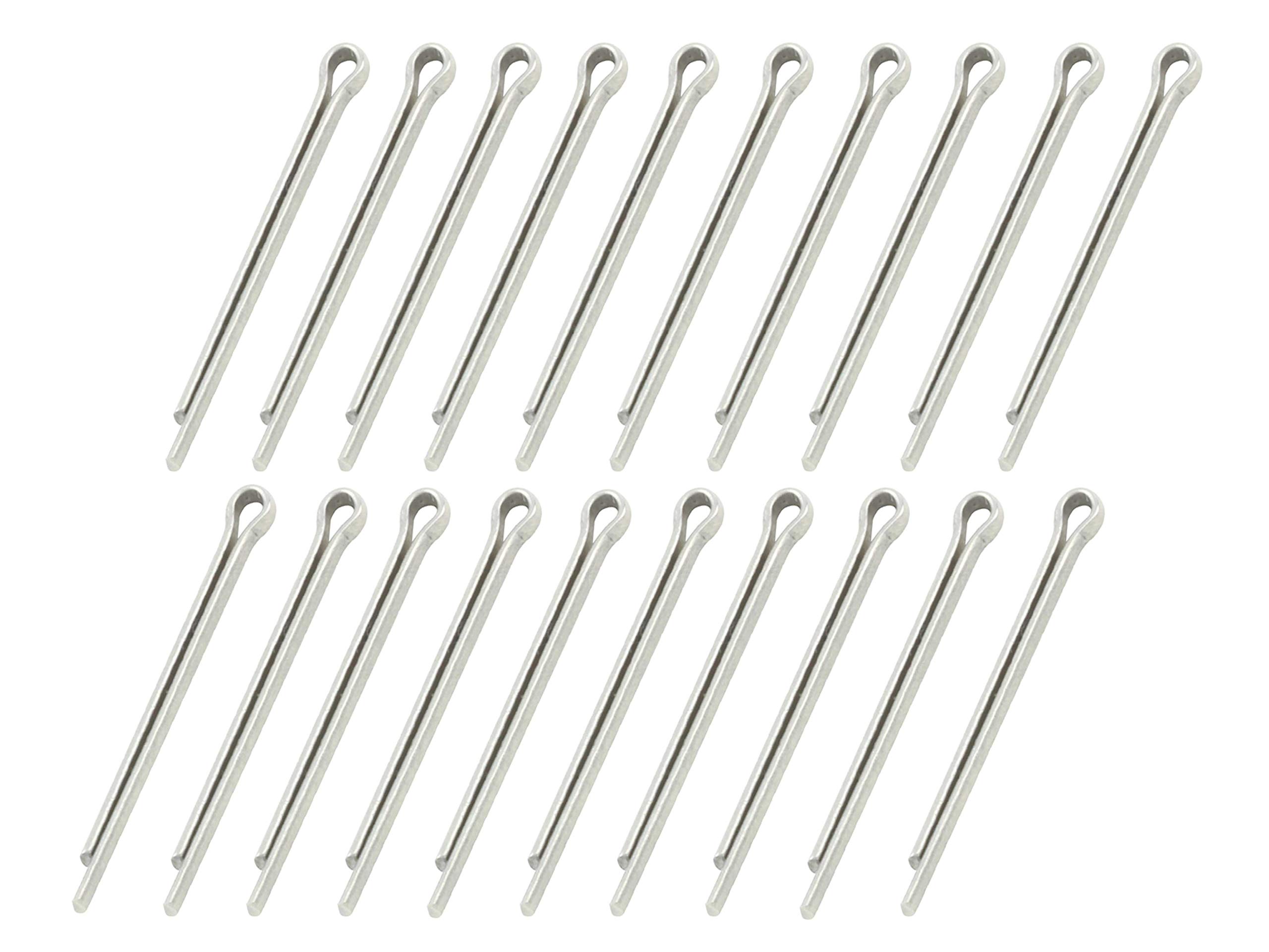 

POSH 000301 Шплинт из нержавеющей стали (Диаметр 0,6 x 20 мм) Диаметр 0,06 x 0,8 дюйма (20 мм) 1.6mmX20mm