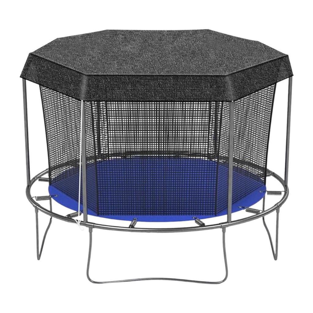 Trampoline Cover Tpe Material Keep Cool Reliable Wear Resistant Trampoline Shade Cover Tent Cover For Playing Round Trampoline