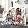 Custom Name Home Decorative Blanket Floral Girls Back Design Comfortable Soft Lightweight Allseason Multipurpose Throw For Picnics Couches Offices