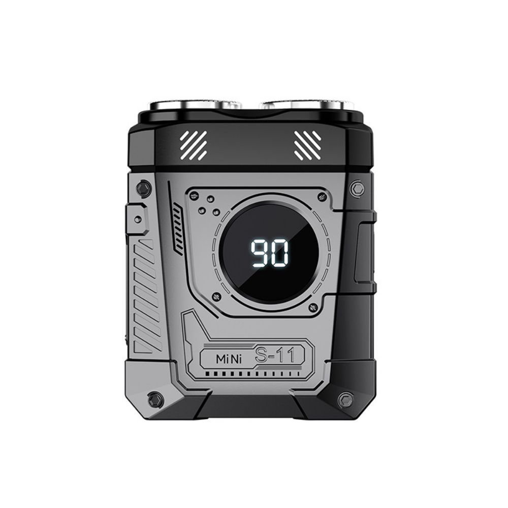 Portable Electric Shaver Waterproof Mini Shaver Mecha Punk Style Beard Razor Men