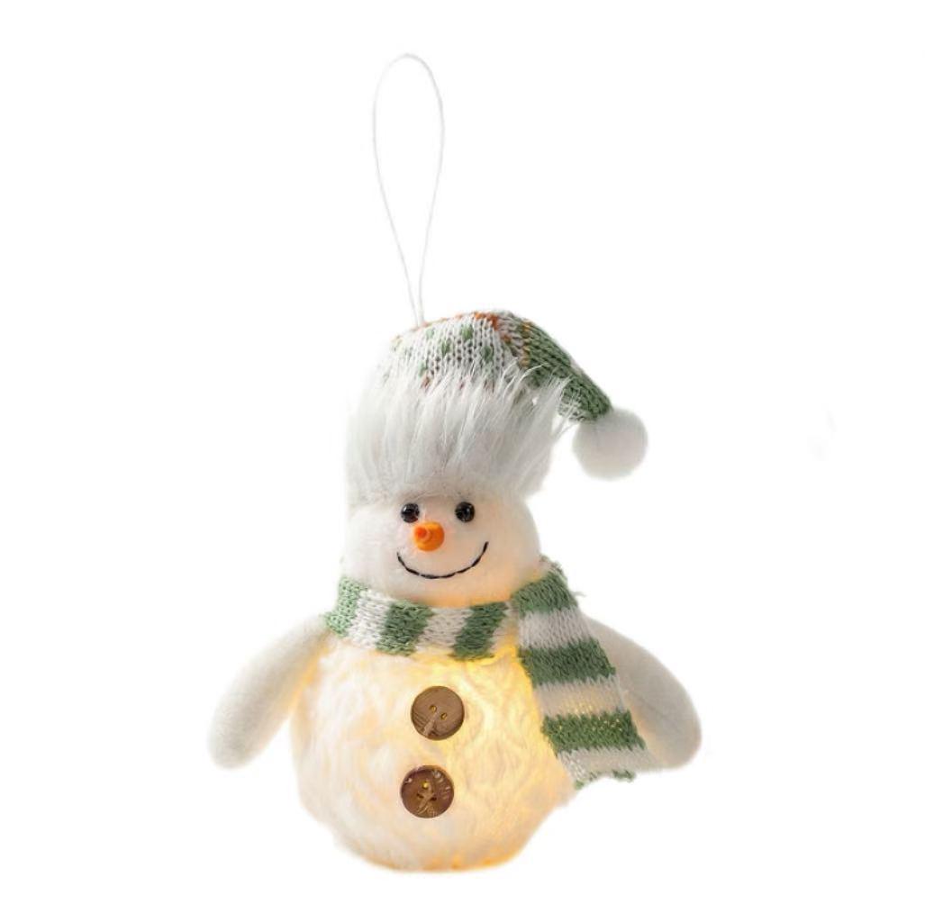 Glowing Snowman LED Plush Christmas Tree Ornament