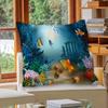 Ocean Animal Underwater World Cushion Cover Car Throw Pillow Case For Sofa Car Christmas Gift 40X40Cm 45X45Cm