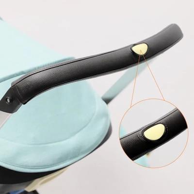 PU Lederen Kinderwagen Handvat Covers Afneembaar Wasbaar Armleuning Beschermer Riemhoes Kinderwagen Accessoires
