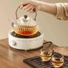 Glass Handle Teapot, Electric Ceramic Stove, Heating and Boiling Teapot Set Heat Resistant Household Health Kettle