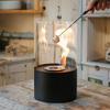 Tabletop Round Fireplace Smokeless Ethanol Fire Pit Outdoor Patio Alcohol Fireplace for Christmas New Year( EU US Shipping)