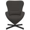Egg Chair Dark Grey 63 x 73 x 90 cm Fabric