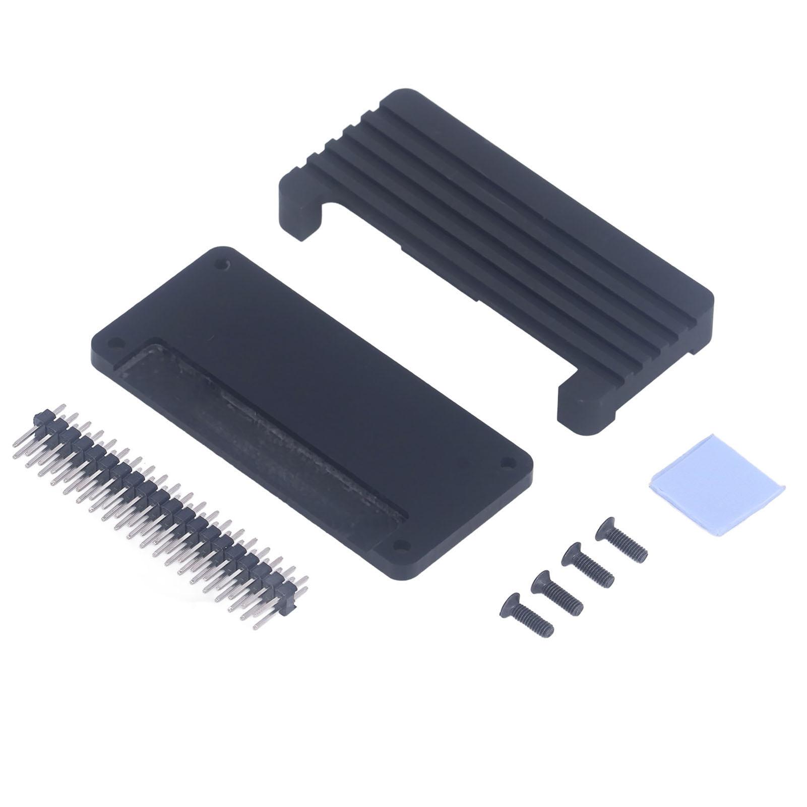 

Aluminum Alloy Cooling Case Acrylic Bottom Shell Passive Cooling Enclosure for Raspberry Pi Straight Pin Header