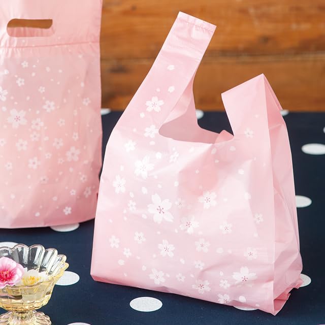 HEADZ Shopping 30 X 55 X Sakura Japanese 100 with Hook Perfect for School Entrance and Bags, 15cm, Large, Pink, Pattern, Bags, Hole, Tourism,