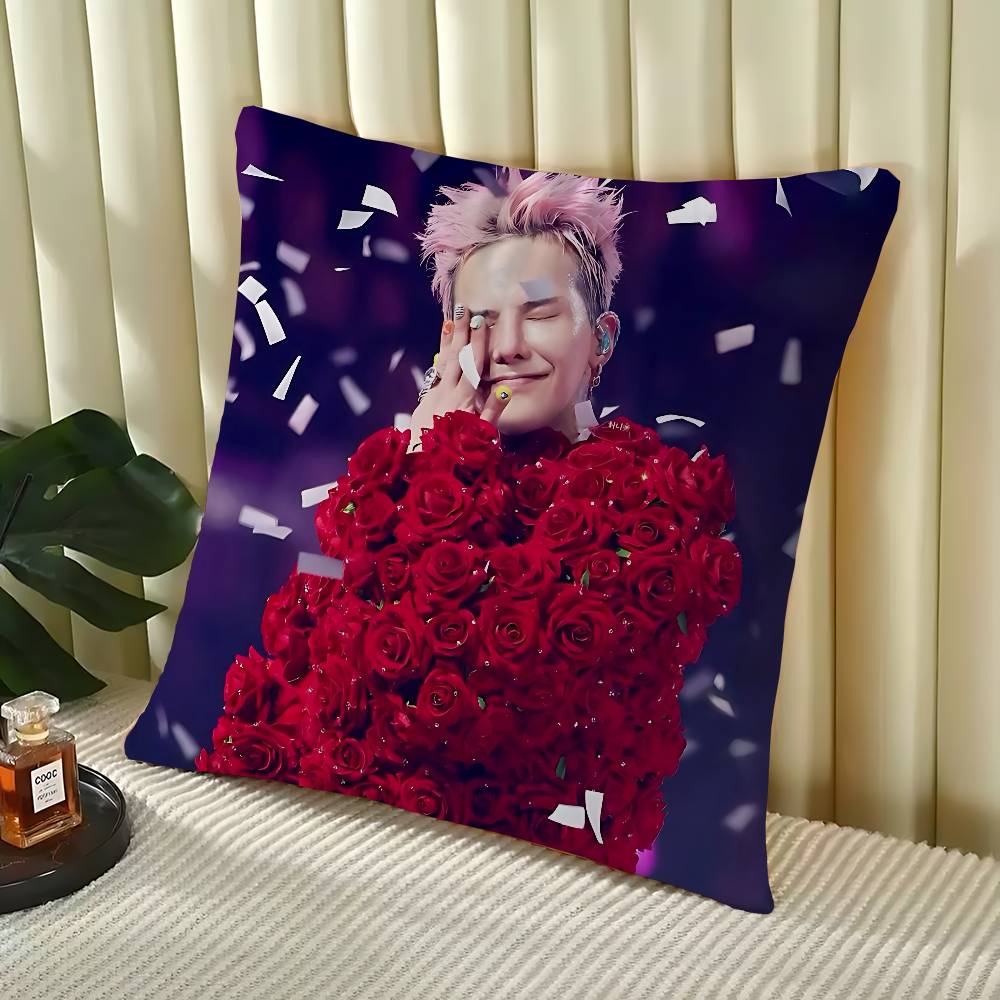 

G-Dragon Decorative Room Aesthetics Pillow Case Home Decor Bedroom Sofa Bed Couch Pillow Cover 45x45 16x16Inch