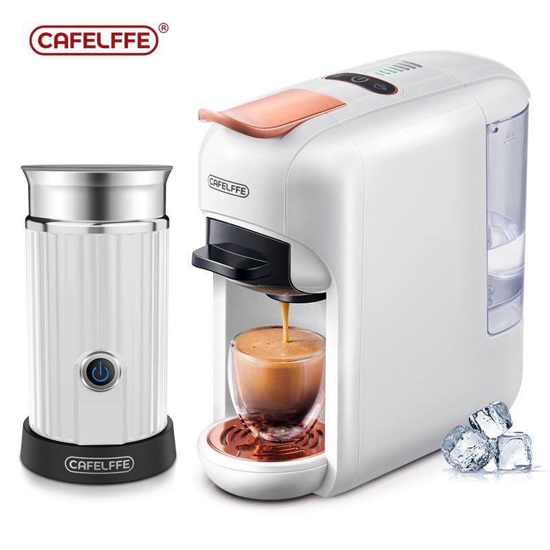 5-i-1 Helautomatisk Kapselkaffemaskin med 7 Varm-/Kaldnivåer for Espresso og Amerikansk Kaffe