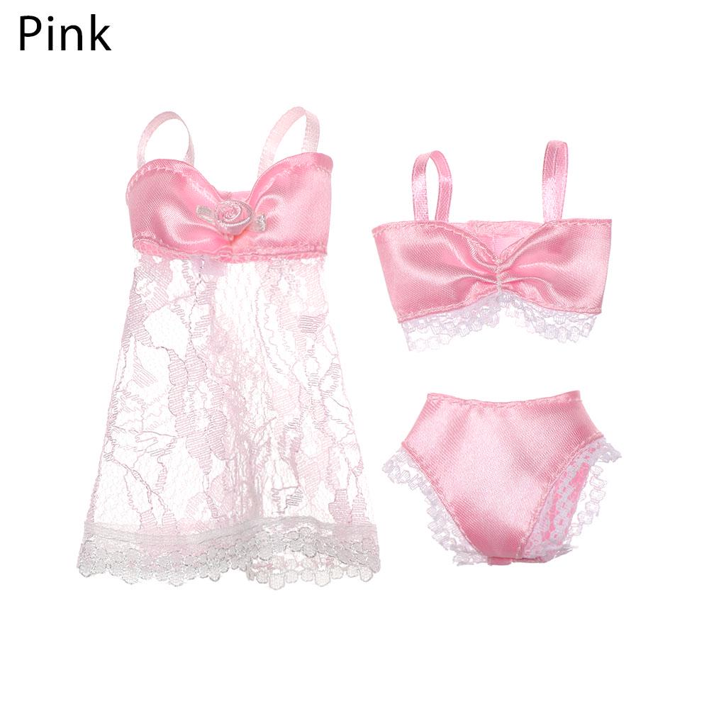 3pcs/set 30cm Fashion Doll Clothes Underwear Pajamas Dress Up Doll  Accessories Kids Girl Toy Gift