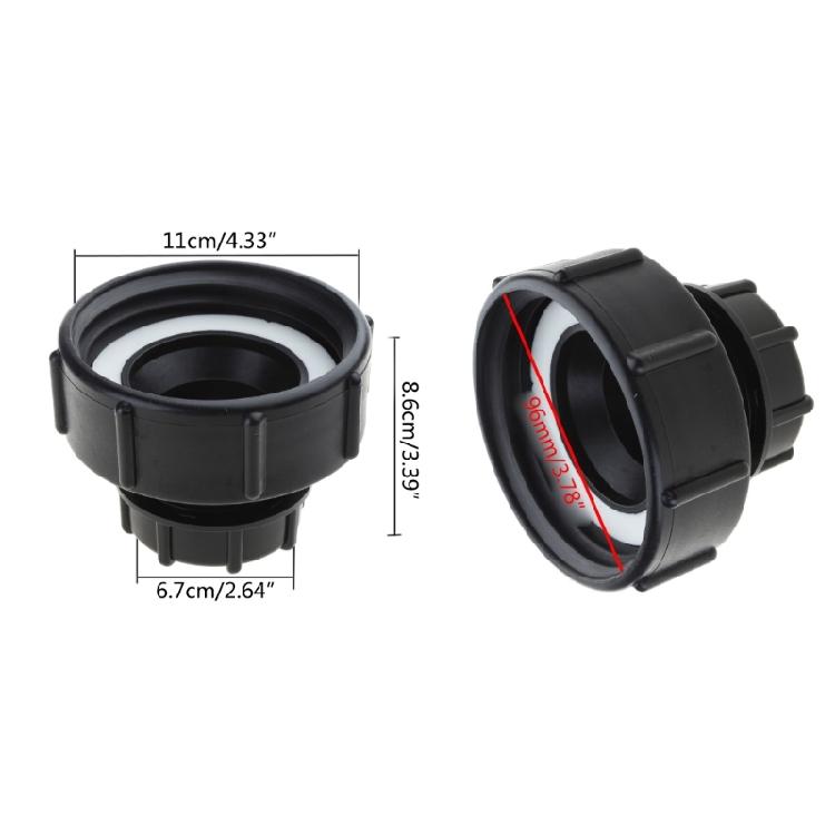 IBC Adapter S100x8 Coarse Thread to Reduce S60x6 IBC Cap IBC Garden Tank Male
