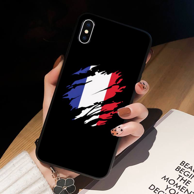 Husă de telefon cu steag francez pentru iPhone 11 12 Mini 13 Pro XS Max X 8 7 6s Plus 5 SE XR