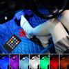 Remote Control 48 LED Atmosphere Lamp LED Strips Car Decorative Lights Foot Ambient RGB Lamp Smart  Interior Light