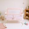 3 in 1 Baby Crib for Newborn Side Bed Guard Portable Foldable Baby Bed Bassinet Bedside Sleeper