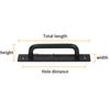 Aluminium Alloy Black Door Handles Balcony Bedroom Kitchen Door Pulls Silver White Furniture Handle Door Hardware knobs