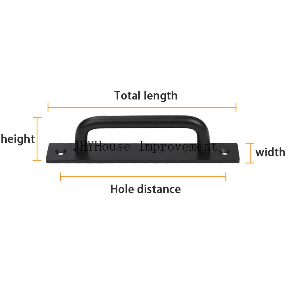 Aluminium Alloy Black Door Handles Balcony Bedroom Kitchen Door Pulls Silver White Furniture Handle Door Hardware knobs