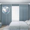 Silent Curtain Track with Punch-Free Installation - Balcony Side & Top Mount Slide Rail with Pulley and Hook Guide.