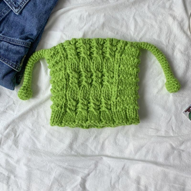 Solid Color Knit Hat Warm Winter Soft Knitted Hat Birthday Present for Unisex