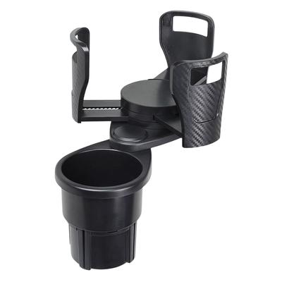 Charmoon Car Drink Holds 2 Adjustable Height Holds Water Bottles and Cup Holder, 2-in-1, Drinks, 360° Rotation, (7.4-15cm), Noodles.