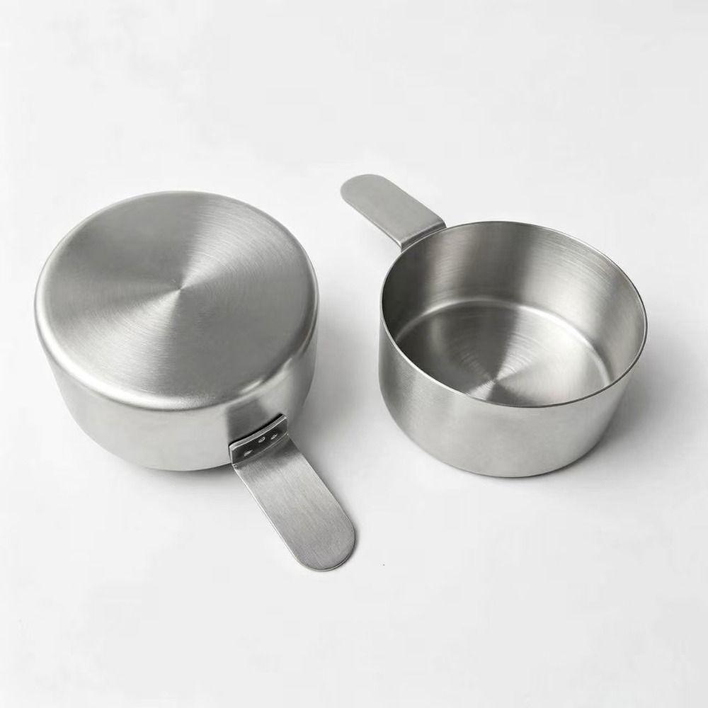 Smooth Rim Stainless Steel Sauce Cup Non-rust Sauce Dipping Bowl Coffee Measuring Tool Kitchen Use