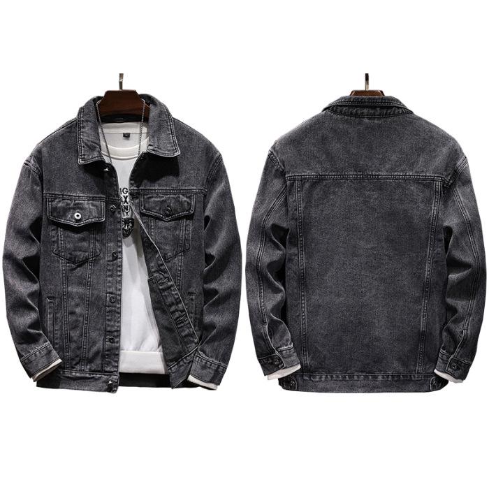 Men's Slim Fit Denim Jacket - Autumn/Winter Trend, European & American Style, Versatile Fashion Top