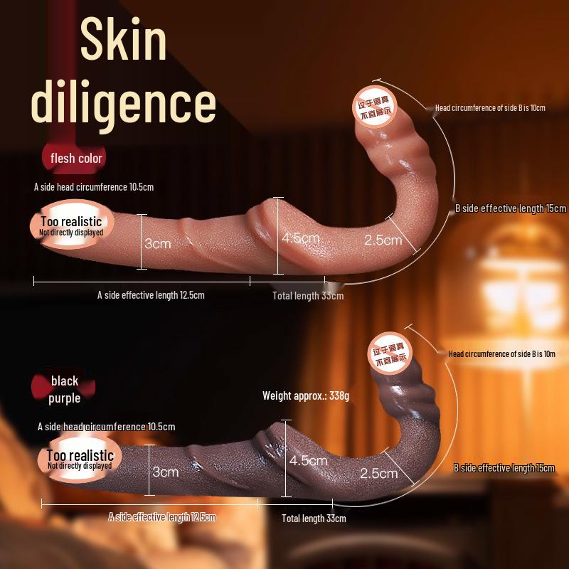 Double-Headed Alien Dragon Dildo: Realistic Adult Toy for Female Pleasure