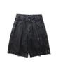 Intudeoseukeu Big Pocket Denim Shorts - Washed Black