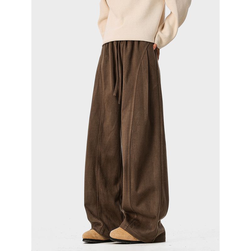 51 Hip-Hop Lazy Style Patchwork Solid Color Casual Pants for Men and Women 2026 Spring Trendy Brand Drapey Wide-Leg Sports Trousers