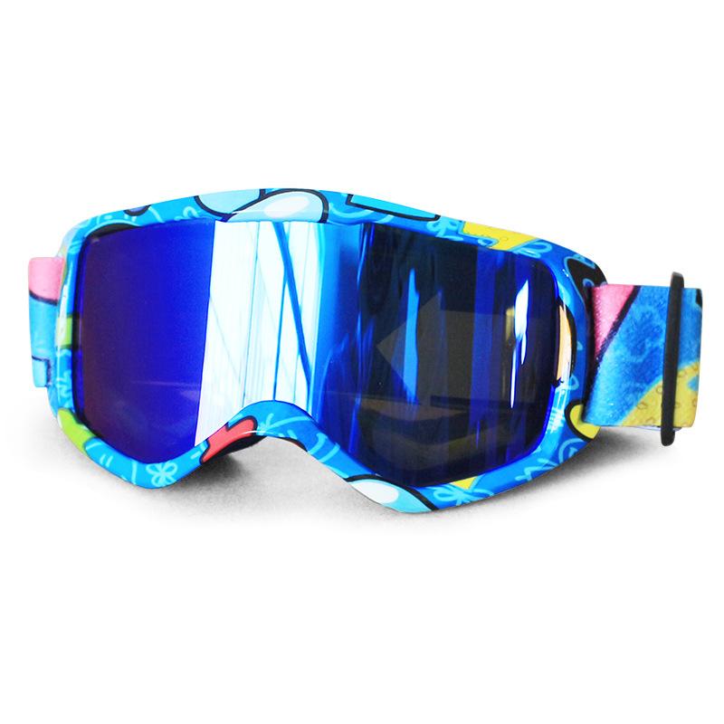 Lunettes de ski pour enfants avec protection anti-buée double couche5-14Lunettes de ski pour enfants haute définition anti-neige et coupe-vent