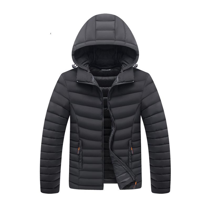 Padded-padded Men's Jacket Winter Cotton Clothes Handsome Thickened Velvet Padded Jacket Trendy Padded Clothes