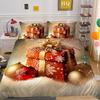 Christmas Digital Printing 3D Printing Polyester Pillowcase Quilt Cover Two or Three-piece Set Is Available