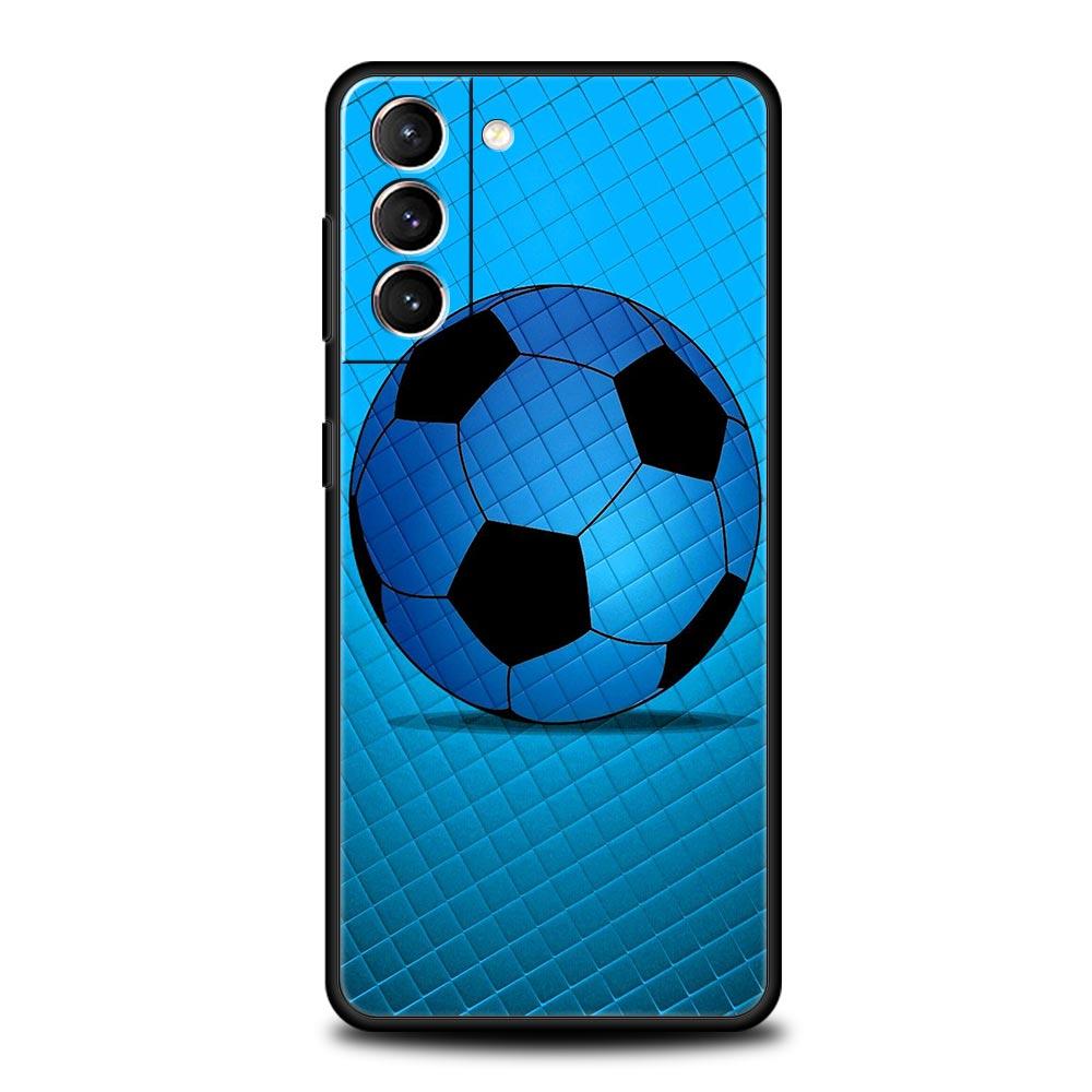 Phone Case For Samsung Galaxy S23 S22 Ultra S20 S21 FE 5G S10 S9 Plus S10E S8 Note 20 Silicone Cover Soccer ball Football Field