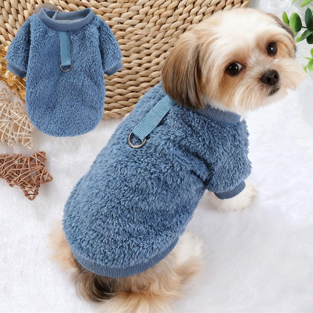Plush Puppy Dog Sweater Warm Pullovers Classic Winter Pet Clothes Hihuahua Shih Tzu Maltese